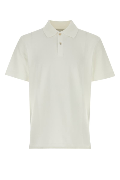 Lanvin 棉质珠地布polo衫 In Optic White