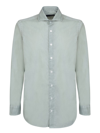 Lardini Mint Green Cotton Shirt In Green