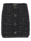 LIU •JO LIU JO JEWEL BUTTON TWEED SKIRT