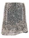 LIU •JO LIU JO SEQUIN ANIMAL PRINT SKIRT