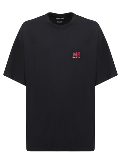 Martine Rose Logo-print Cotton T-shirt In Black 70's Multi