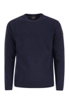 Paul & Shark Men's Wool Crew Neck With Arm Patch In Blue