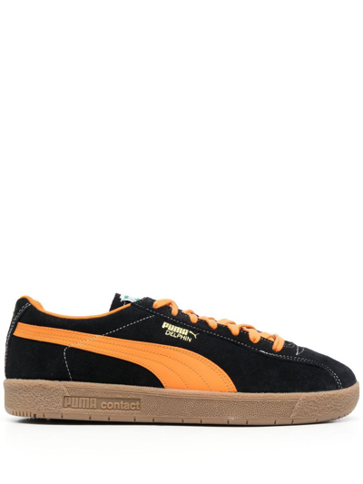 Puma Delphin Low-top Sneakers In Black/pumpkin Pie