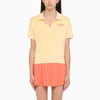 SPORTY AND RICH SPORTY & RICH ALMOND TERRY POLO SHIRT