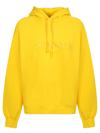 Sunnei Cotton Sweatshirt In Yellow