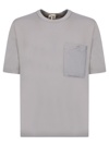 Ten C Logo-patch T-shirt In Grey