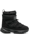 Ugg Padded Logo-print Boots In Black