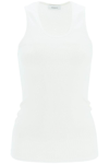 Wardrobe.nyc Ribbed Cotton Jersey Tank Top In White