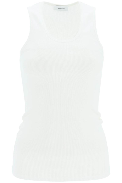 Wardrobe.nyc Ribbed Cotton Jersey Tank Top In Black