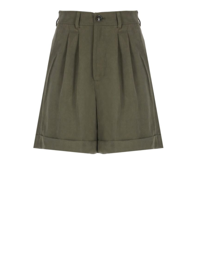 Woolrich Synthetic Fibers Trousers In Green