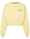 SPORTY AND RICH YELLOW COTTON SWEATSHIRT