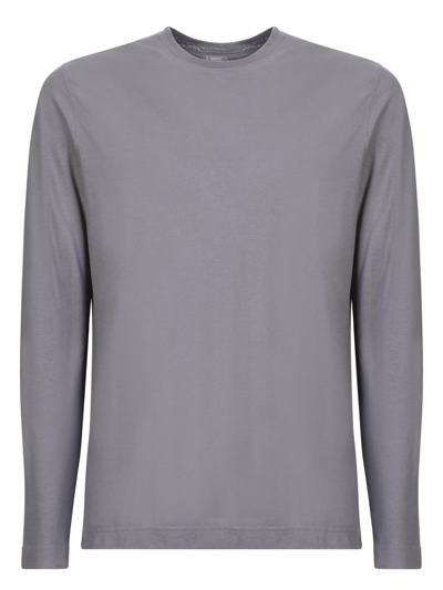 Zanone Ice Cotton T-shirt In Grey