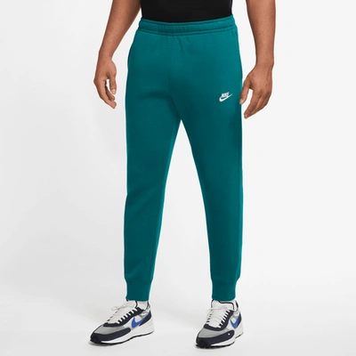 Nike Mens  Club Joggers In White/geode Teal