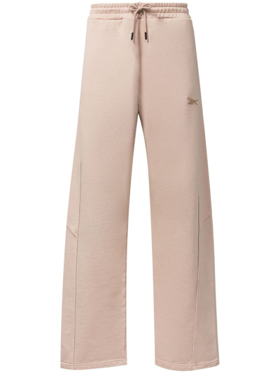 Reebok Special Items Wide-leg Cotton Track Pants In Neutrals