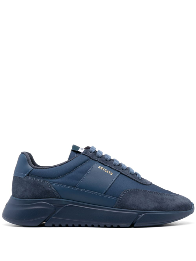 Axel Arigato Genesis Vintage Leather Sneakers In Blue