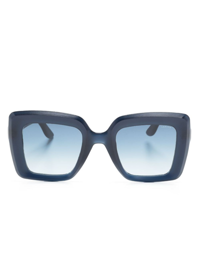 Lapima Teresa Square-frame Sunglasses In Blue