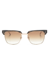 Dita Eyewear Square-frame Gradient Sunglasses In Brown