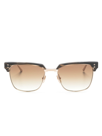 Dita Eyewear Square-frame Gradient Sunglasses In Brown