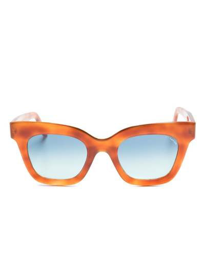 Lapima Lisa X Square-frame Sunglasses In Brown
