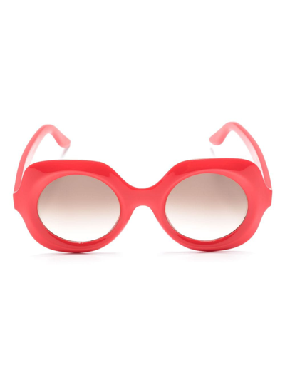 Lapima Paula Oversize-frame Sunglasses In Red