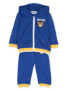 MOSCHINO LOGO-EMBROIDERED COTTON TRACKSUIT SET