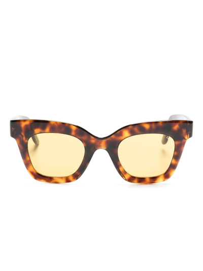 Lapima Lisa Havana Cat-eye Sunglasses In Brown
