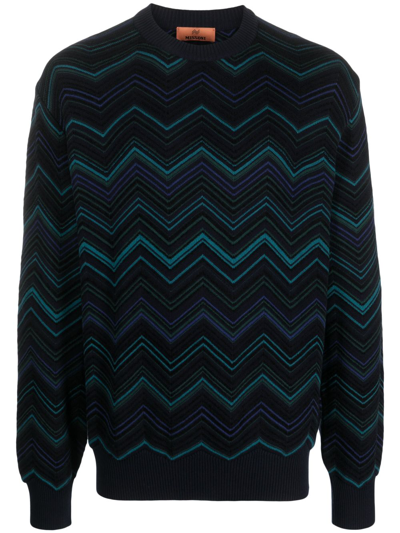 Missoni Zig Zag Cotton-blend Sweater In Multicolour