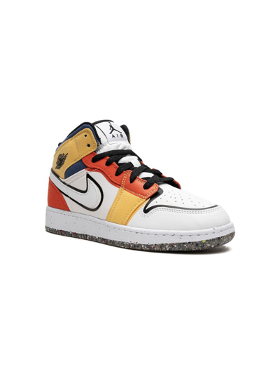 Jordan Kids' Air  1 Mid Se Sneakers In White