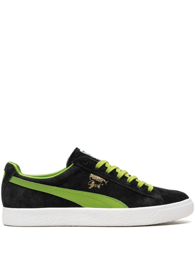 Puma Clyde Clydezilla Mij Trainers Navy / Lime In Blue