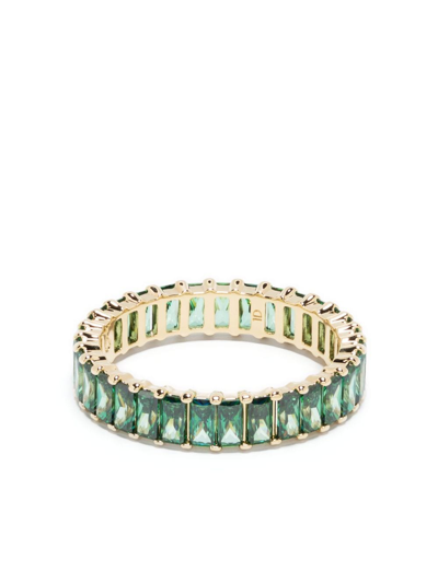 Swarovski Matrix Crystal-embellished Ring In Green