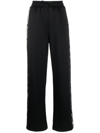 Dsquared2 Logo-tape Cotton Track Pants In Black