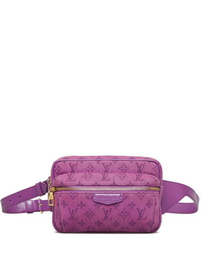 Pre-owned Louis Vuitton 2019  Outdoor Denim Belt Bag In Purple