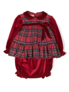 La Stupenderia Check-print Cotton Short Set In Red