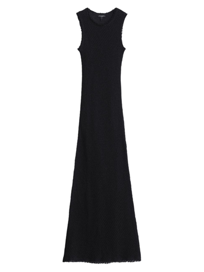 Rag & Bone Carine Sleeveless Crochet Maxi Dress In Black