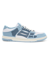 Amiri Men's Skeleton Leather Low-top Sneakers In Baby Blue