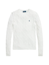 POLO RALPH LAUREN WOMEN'S JULIANNA CABLE-KNIT PIMA COTTON SWEATER