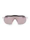 Nike Men's Performance  Show X Rush 58mm Shield Sunglasses In White Road Tint