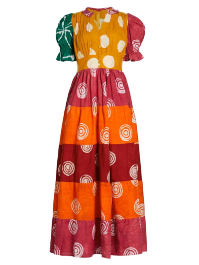 Elisamama Women's Adunni Tiered Maxi Dress In Neutral