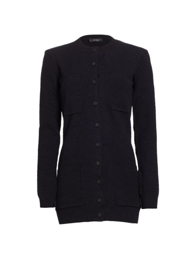 Wardrobe.nyc Women's Patch-pocket Knit Cardigan In Black