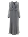 Giorgio Armani Long Dress In Silk In Printed
