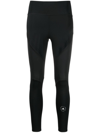 Adidas By Stella Mccartney Truepurpose Perforated Printed Recycled Stretch-jersey Leggings In Black