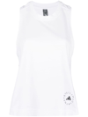 ADIDAS BY STELLA MCCARTNEY TRUE PACE RUNNING LOGO-PRINT TANK TOP