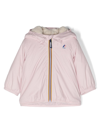 K-way Le Vrai 3.0 Claude Hooded Jacket In Pink
