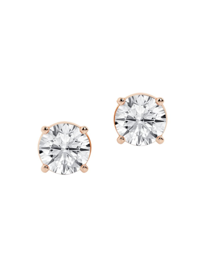 Saks Fifth Avenue Women's 14k Rose Gold & 6 Tcw Lab-grown Diamond Stud Earrings