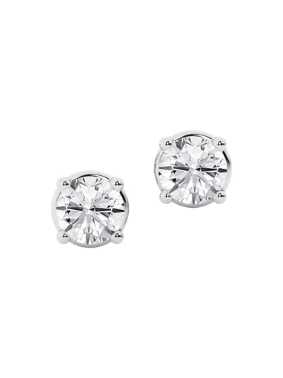 Saks Fifth Avenue Women's Platinum & 0.5 Tcw Natural Diamond Stud Earrings In White Gold