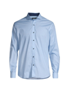 Greyson Men's Woodward Icon Polka Dot Shirt In Wolf Blue