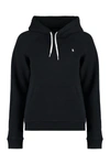 Polo Ralph Lauren Embroidered-logo Pullover Hoodie In Black