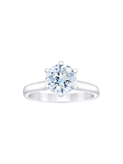 Saks Fifth Avenue Women's Platinum & 2 Tcw Natural Diamond Solitaire Engagement Ring In White Gold