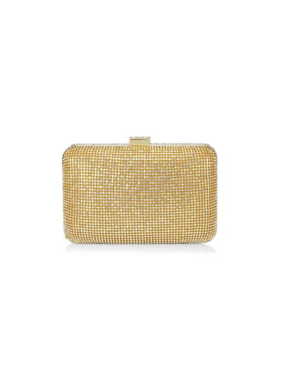 Whiting & Davis Yves Crystal Clutch Bag In Aurora Crystal