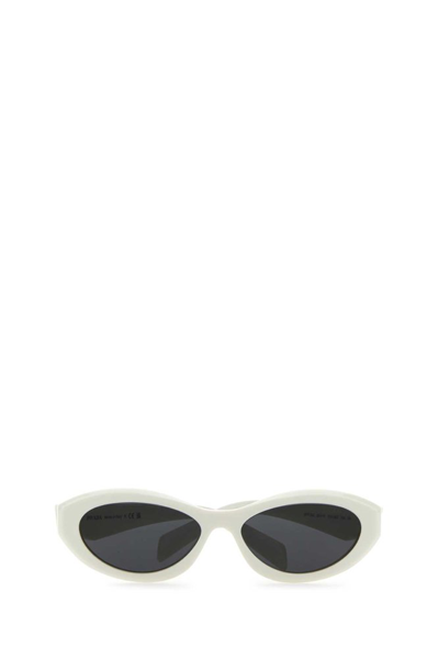 Prada Eyewear Oval In White